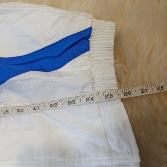 Vintage Nike White Label Branded Windbreaker Blue and White Men Size Medium - Picture 6 of 13